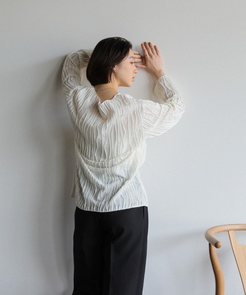 select MOCA（セレクトモカ） tシャツ クリンクルシアーカットソー