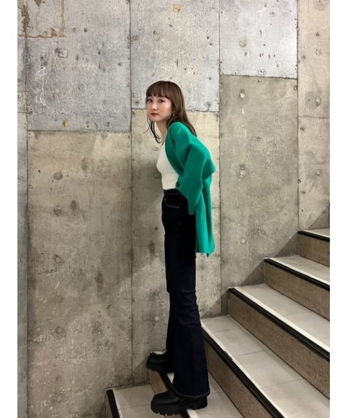 SLY ジーンズ デニム デニムパンツ HW FLARE PT-A WITH ROICA(R