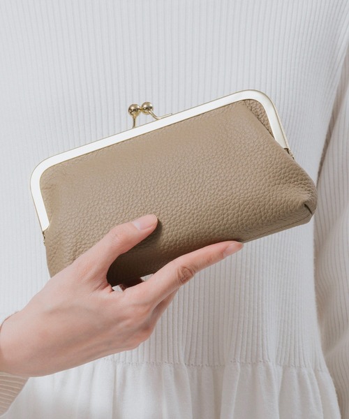 MURA（ムラ） 長財布 財布 ソフトシュリンク エコレザー がま口 長財布
