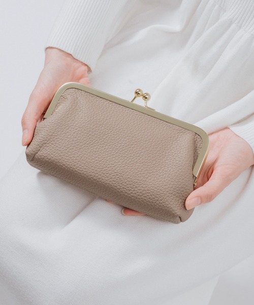 MURA（ムラ） 長財布 財布 ソフトシュリンク エコレザー がま口 長財布
