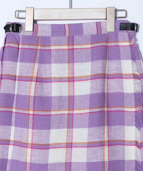 オニールオブダブリン ロングスカート10 M パープル O'NEIL of DUBLIN（オニールオブダブリン） スカート ミディアム丈