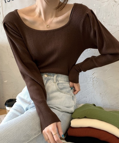 LACーVERT ニット セーター バトーネックカットソー レディース