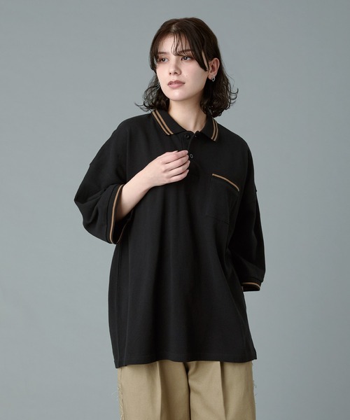 テンダーロイン　モススティッチポロシャツ TENDERLOIN テンダーロイン MOSS STITCH 3/4 POLO モス ステッチ