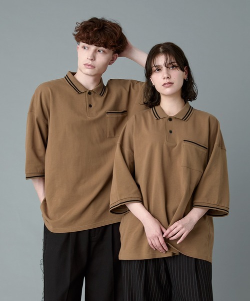 テンダーロイン　モススティッチポロシャツ TENDERLOIN - 21SS テンダーロイン MOSS STICH POLO 鹿の子
