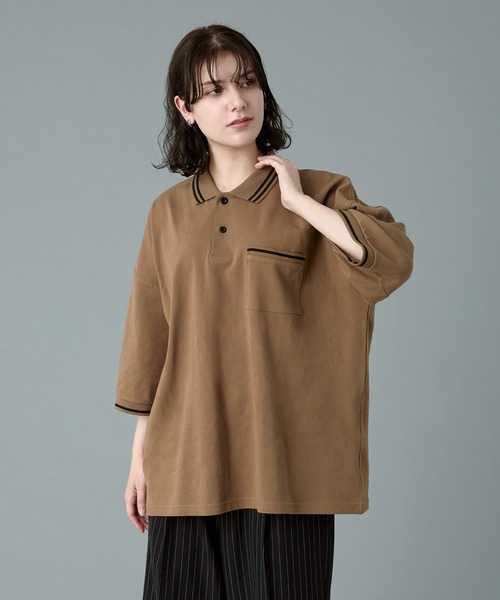 テンダーロイン　モススティッチポロシャツ TENDERLOIN テンダーロイン MOSS STITCH 3/4 POLO モス ステッチ