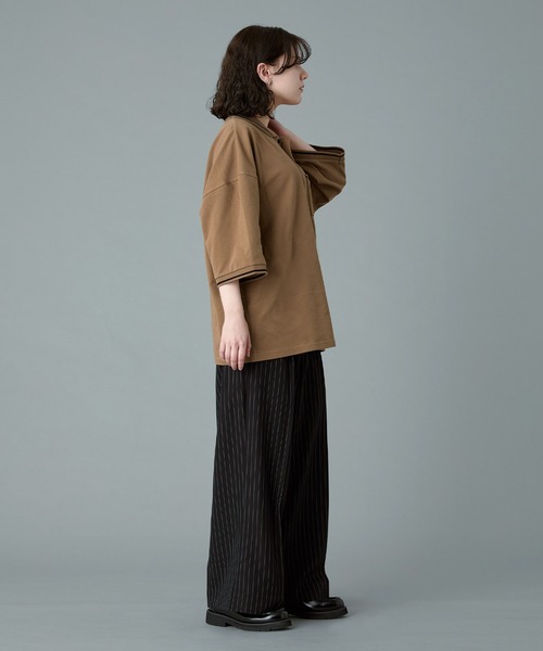 RUUBON ポロシャツ 「RUUBON」moss stitch polo shirt / モス