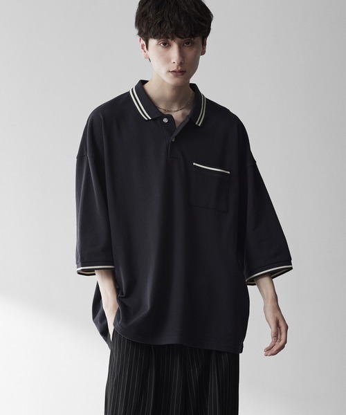 TENDERLOIN Moss Stitch Polo ポロシャツ　M RUUBON ポロシャツ 「RUUBON」moss stitch polo shirt / モスステッチ