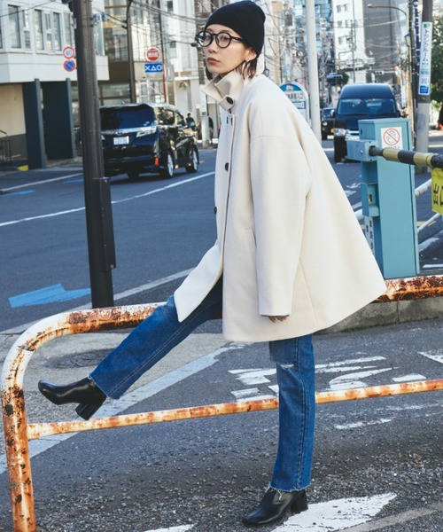 Auntie Rosa Holiday スタンドカラー3WAYロングコート