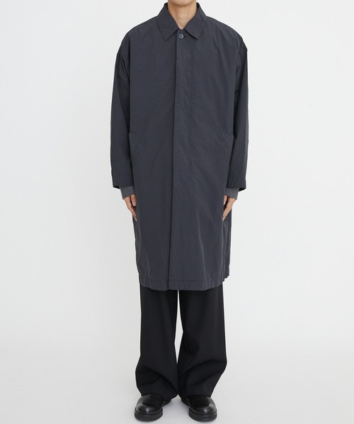 ATON エイトン BACK SATIN FIELD CARGO PANTS 黒 ATON Back Satin Field Cargo Pants | 大阪心斎橋のメンズ洋服の