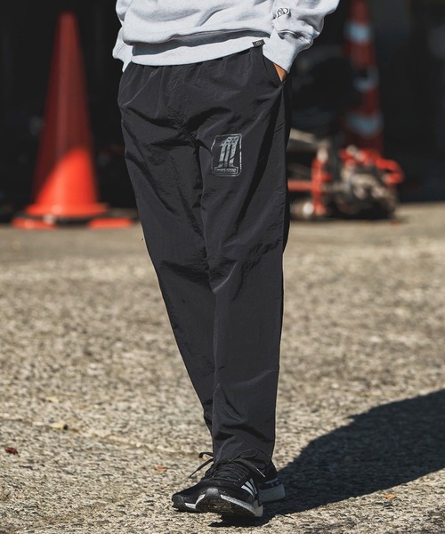 1minute 1second パンツ mp11855- one logo nylon packable long