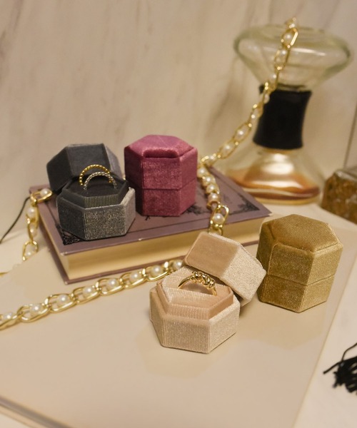 styiro（スタイロ） 収納 ベルベット リングケース : ZOZOTOWN Yahoo