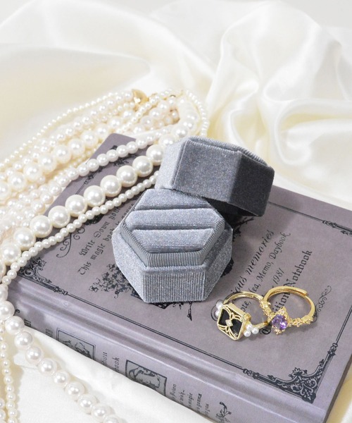 指輪入れ styiro（スタイロ） 収納 ベルベット リングケース : ZOZOTOWN Yahoo