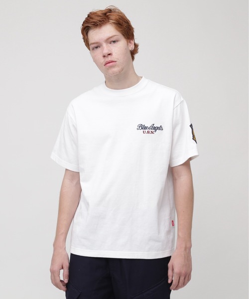 AVIREX tシャツ BLUE ANGELS EMBROIDERY SHORTSLEEVE T-SHIRT