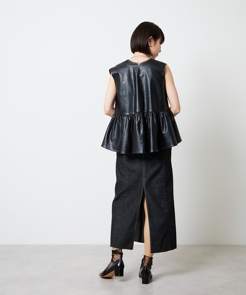 Firsthand（ファーストハンド） ワンピース 2WAY配色ステッチデニム