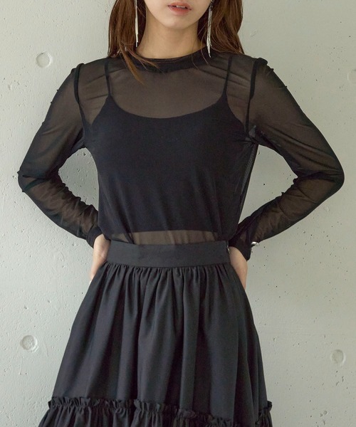 MAISON BREEZE reveur tシャツ 「MAISON BREEZE」Tulle sheer tops