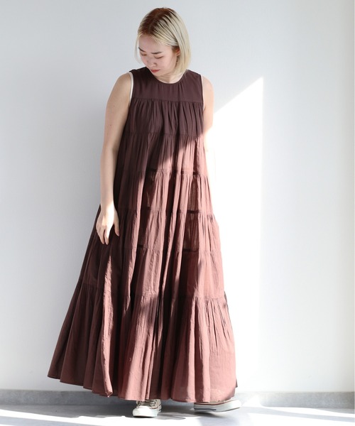 cepo（セポ） ワンピース kaca インド綿ティアードワンピース