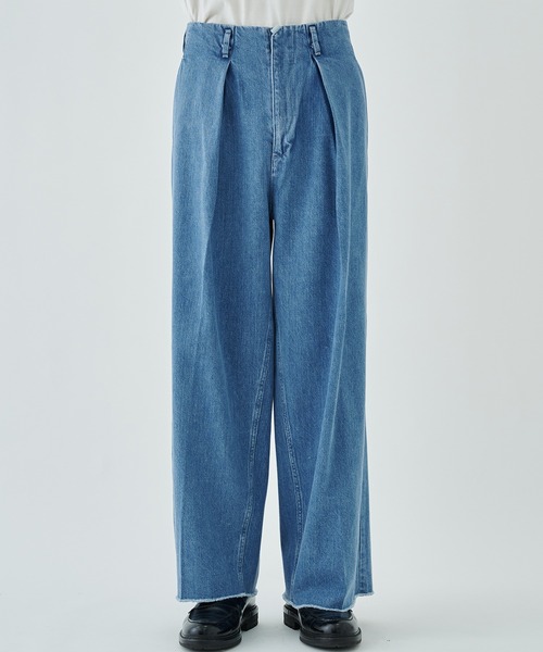 パンツ デニム ジーンズ 「saby/サバイ」STUDIOUS別注 TUCK BAGGY 
