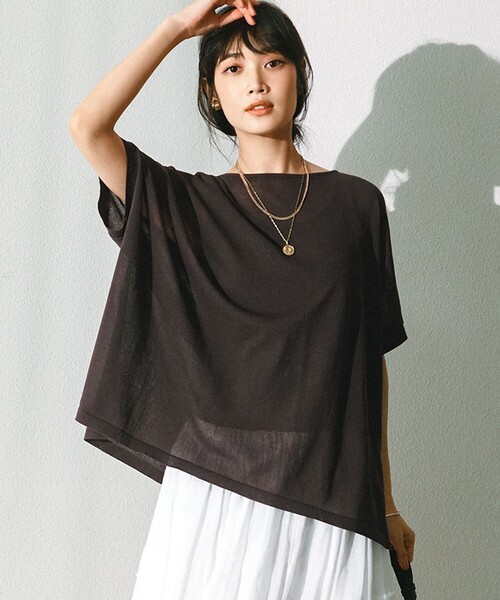 【新品タグ付き】suadeo ニット 爽やか 青　春色 THE SHOP TK ニット セーター 「毛玉になりにくい」さらっと