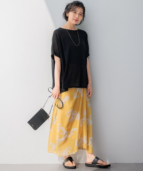 ニット セーター 2024AW/シアーチェックニット/洗える レディース 2024AW/シアーチェックニット/洗えるを使った人気ファッション