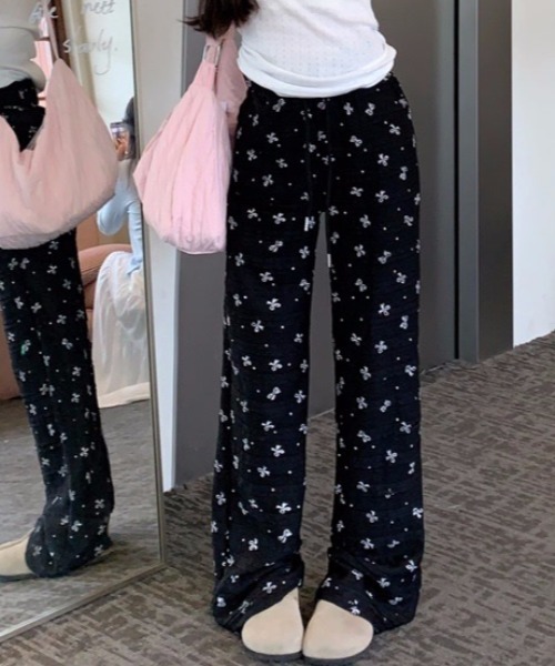 DIAVEL パンツ ミニフリルパンツ/リボン柄・ドット柄 レディース