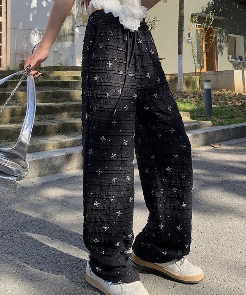 DIAVEL パンツ ミニフリルパンツ/リボン柄・ドット柄 レディース