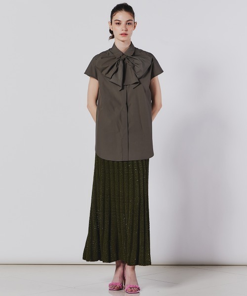 DOUBLE STANDARD CLOTHING ブラウス シャツ ハーフスリーブ