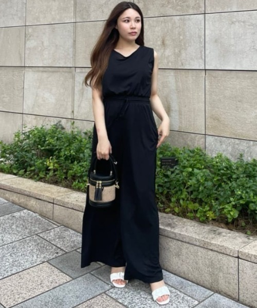 【新品】ピンキーアンドダイアン　ウエストギャザーサロペット THE HOLIDAY CLOSET] ウエストギャザーサロペット