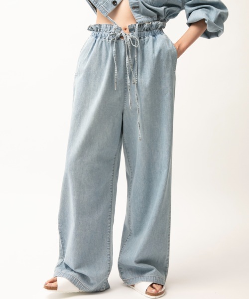 【お買得です】ジョンブル　レディースデニムパンツ　Lサイズ Johnbull ジーンズ デニム デニムパンツ デニムバレルパンツ