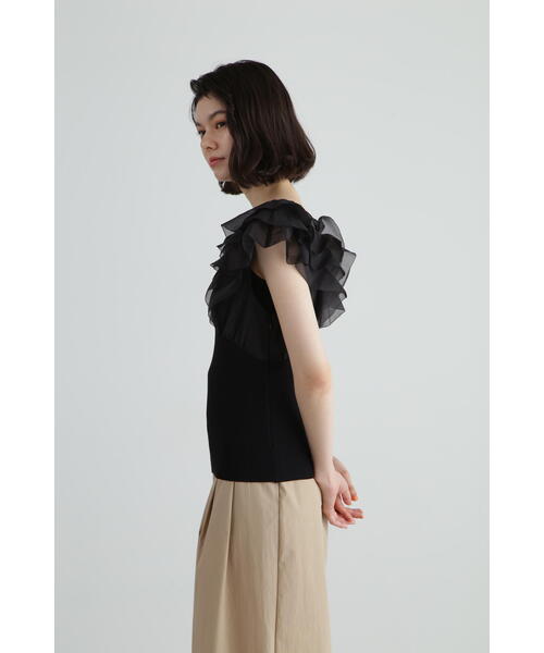JILLSTUART サライニット レディース フリーサイズ ニット ブラック 楽天市場】襟付きリブニット JILL by JILL STUART ジル バイ