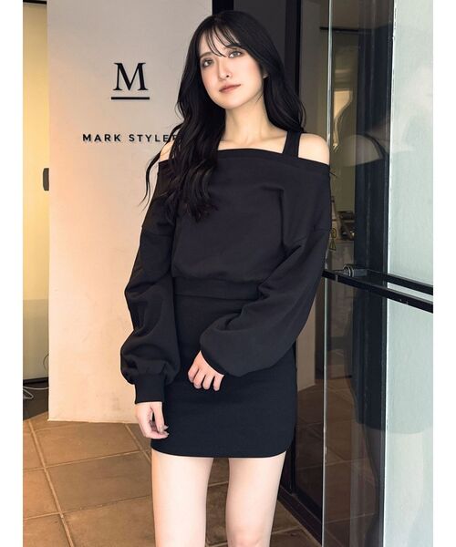 GYDA ワンピース オフショルショートトップスレイヤードタンク