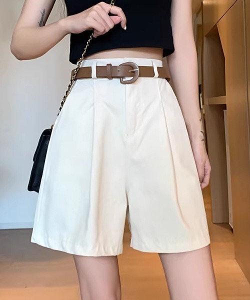 ベルト付きショートパンツ ◇ベルト付きショートパンツ | ファッション通販サイト NUGU