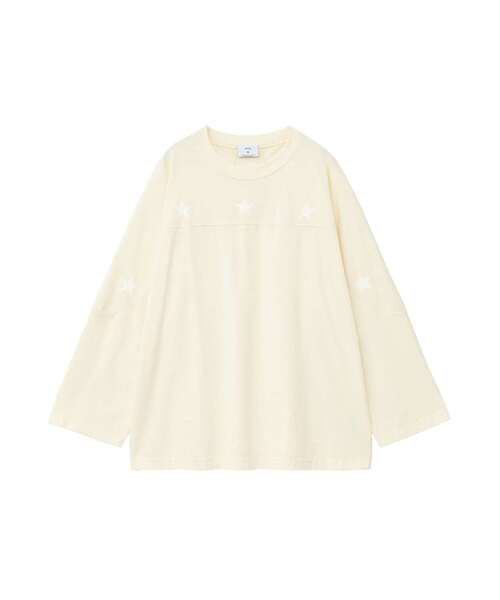 tシャツ PIGMENT DYE STAR FOOTBALL TEE レディース メンズ