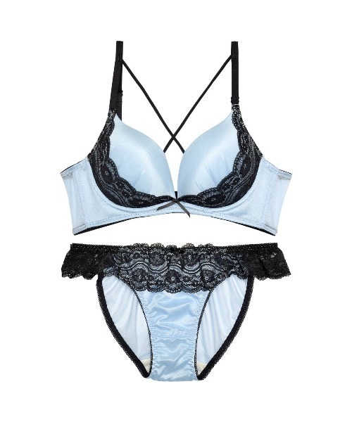 ブラジャー ショーツセット ミスティック コード レース 育乳 脇高