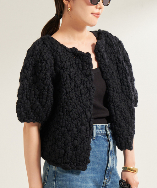 専用Plage HAND KNIT ジャンボスラブ カーディガン plage ニット セーター HAND KNIT ジャンボスラブ カーディガン
