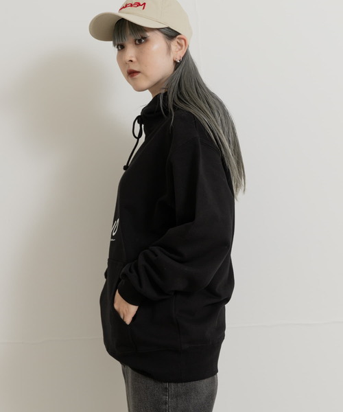 77circa パーカー 77circa cats eye print hoody レディース