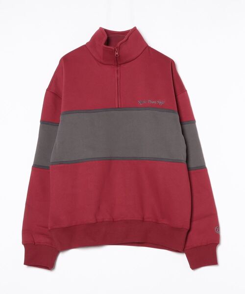 トレーナー スウェット line half zip レディース