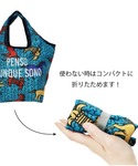 エコバッグ モチーフ総柄プリント保冷コンパクト...の詳細画像4