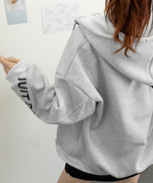 パーカー 裏毛ジップアップフーディー レディース miniministore パーカー 裏起毛パーカー ジップアップ