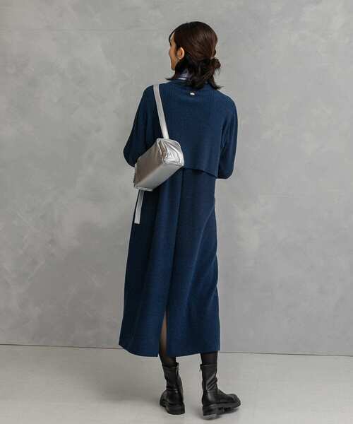 ワンピース 静電防止レイヤードライクニットワンピース : ZOZOTOWN