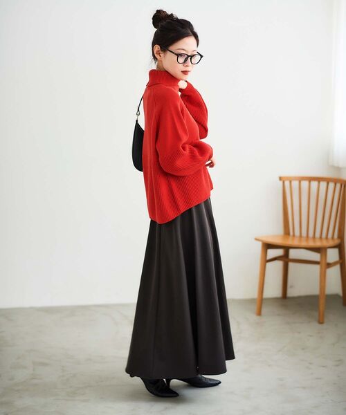 le.coeur blanc（ルクールブラン） スカート 「手洗い可能」エステル