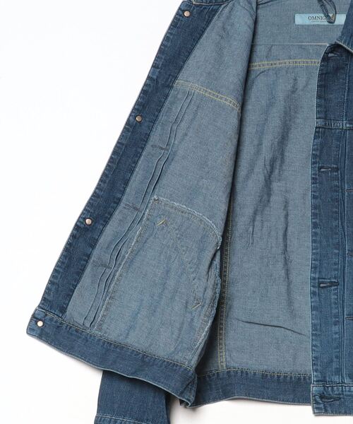 デニムジャケット gジャン 「OMNIGOD mens / オムニゴッド」 7ozデニム ショートワークジャケット メンズの画像