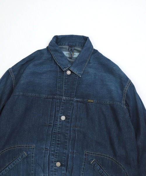 デニムジャケット gジャン 「OMNIGOD mens / オムニゴッド」 7ozデニム ショートワークジャケット メンズの画像