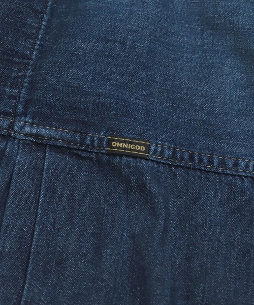 デニムジャケット gジャン 「OMNIGOD mens / オムニゴッド」 7ozデニム ショートワークジャケット メンズの画像