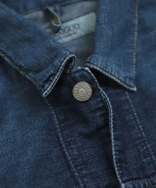 デニムジャケット gジャン 「OMNIGOD mens / オムニゴッド」 7ozデニム ショートワークジャケット メンズの画像
