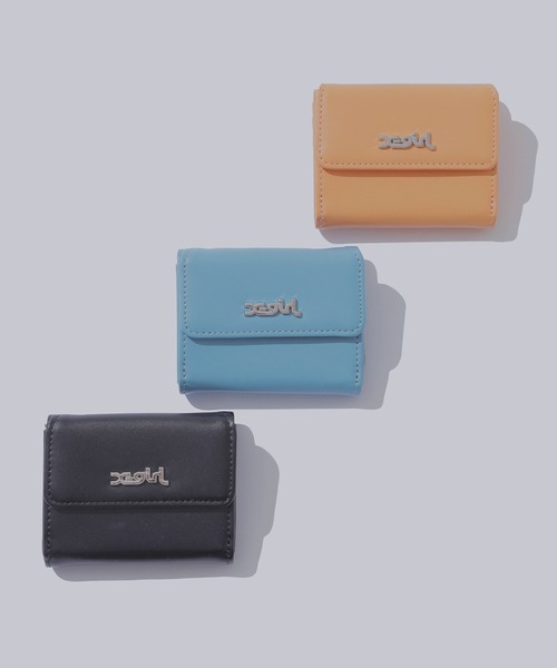 X-girl（エックスガール） ミニ 財布 FAUX LEATHER MINI WALLET