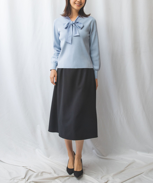 ナラカミーチェ（NARACAMICIE）/【NARACAMICIE】ボウタイニット NARACAMICIE（ナラカミーチェ） ニット セーター 「NARACAMICIE