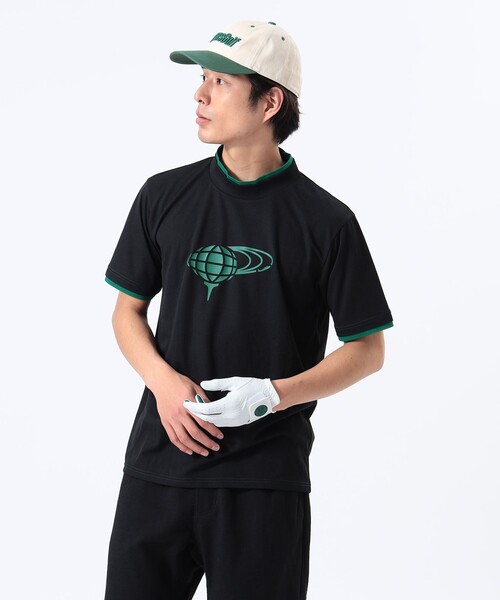BEAMS GOLF オレンジレーベル　レイヤード モックネックシャ難あり BEAMS GOLF tシャツ ORANGE LABEL / レイヤード モックネック