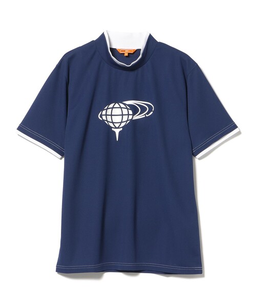 BEAMS GOLF tシャツ ORANGE LABEL / レイヤード モックネック