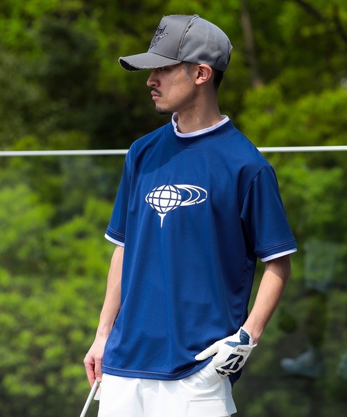 BEAMS GOLF tシャツ ORANGE LABEL / レイヤード モックネック