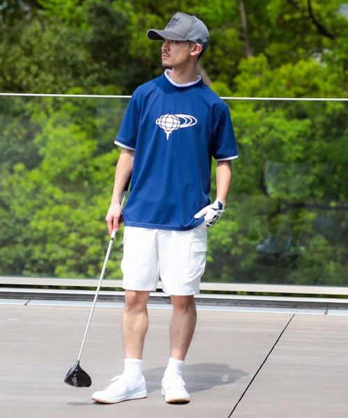 BEAMS GOLF tシャツ ORANGE LABEL / レイヤード モックネック
